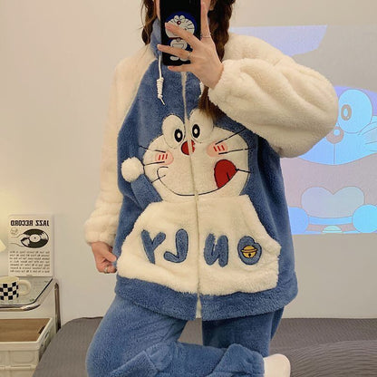 絶対欲しい 大人可愛い スタイルアップ効果抜群 肌触り抜群 サンゴフリース パジャマE-6847