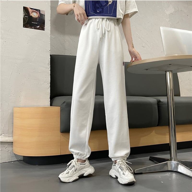 カジュアル 3色選択可 着心地抜群 ハイウエスト パンツ ボトムスE-3799