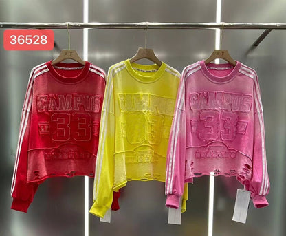 シンプル 優しい印象  カジュアル   6色 スウェット  E-12208