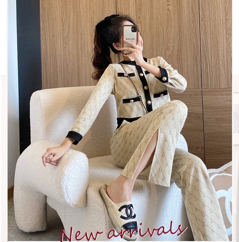 質感のいい おしゃれ度高め 好感度UP 着心地良い トップス+パンツセット E-10853