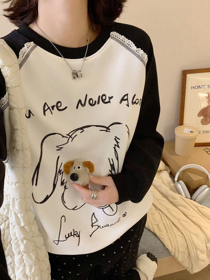 高見えデザイン 3色 プラスベルベット スウェットE-10277