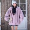 絶対欲しい 美人度アップもこもこボア厚手 5色 フェイクファーコートE-12383