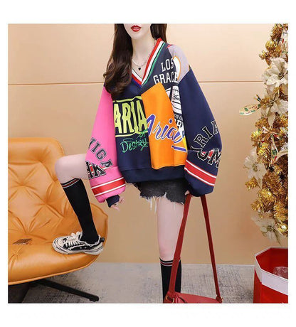 個性的なデザイン トレンドアイテム 2色選択 スウェット E-12296