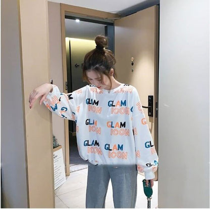 女子マスト おしゃれ度高め デザイン性抜群 着心地良い 2色選択 トップス+パンツセット E-10449