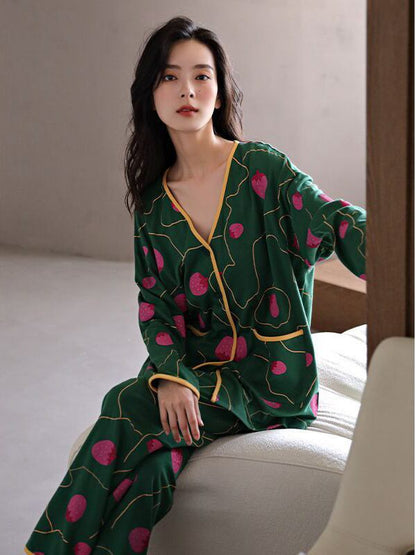 スタイルアップ 肌触り抜群 デザイン性抜群 パジャマ ルームウェア E-9485