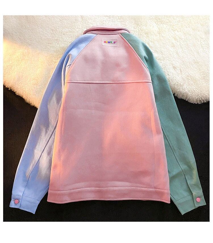 人気商品再入荷 ジャケット 切り替え ゆったりコートE-4971