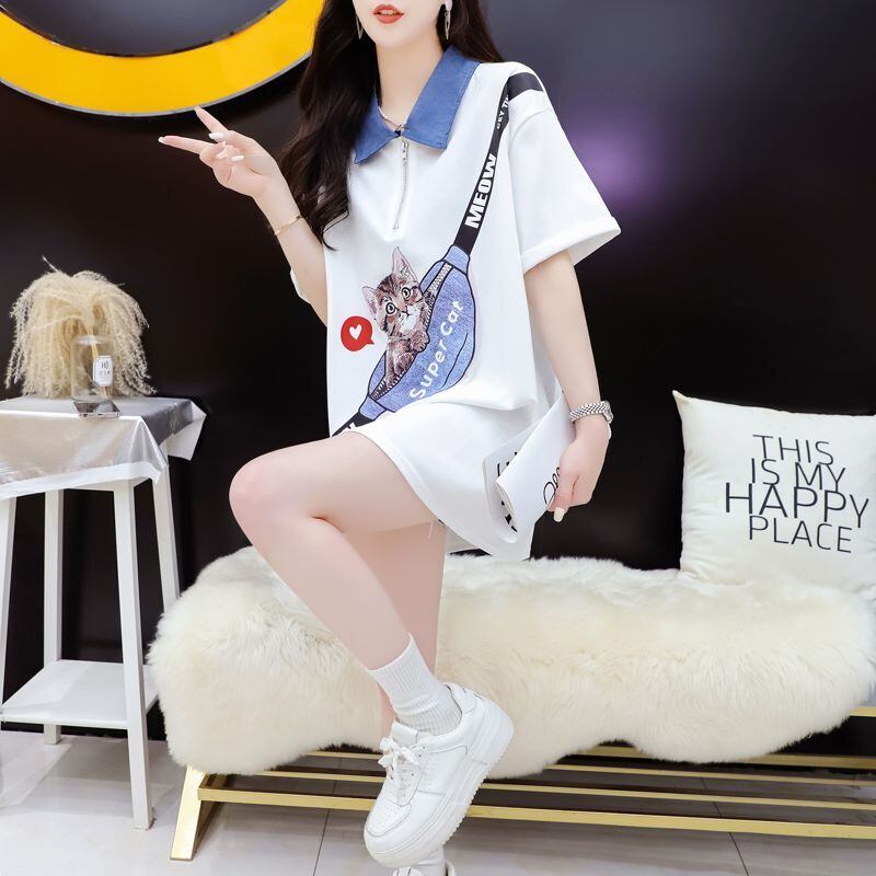 主役級 エレガント ファッション 半袖シャツE-6761