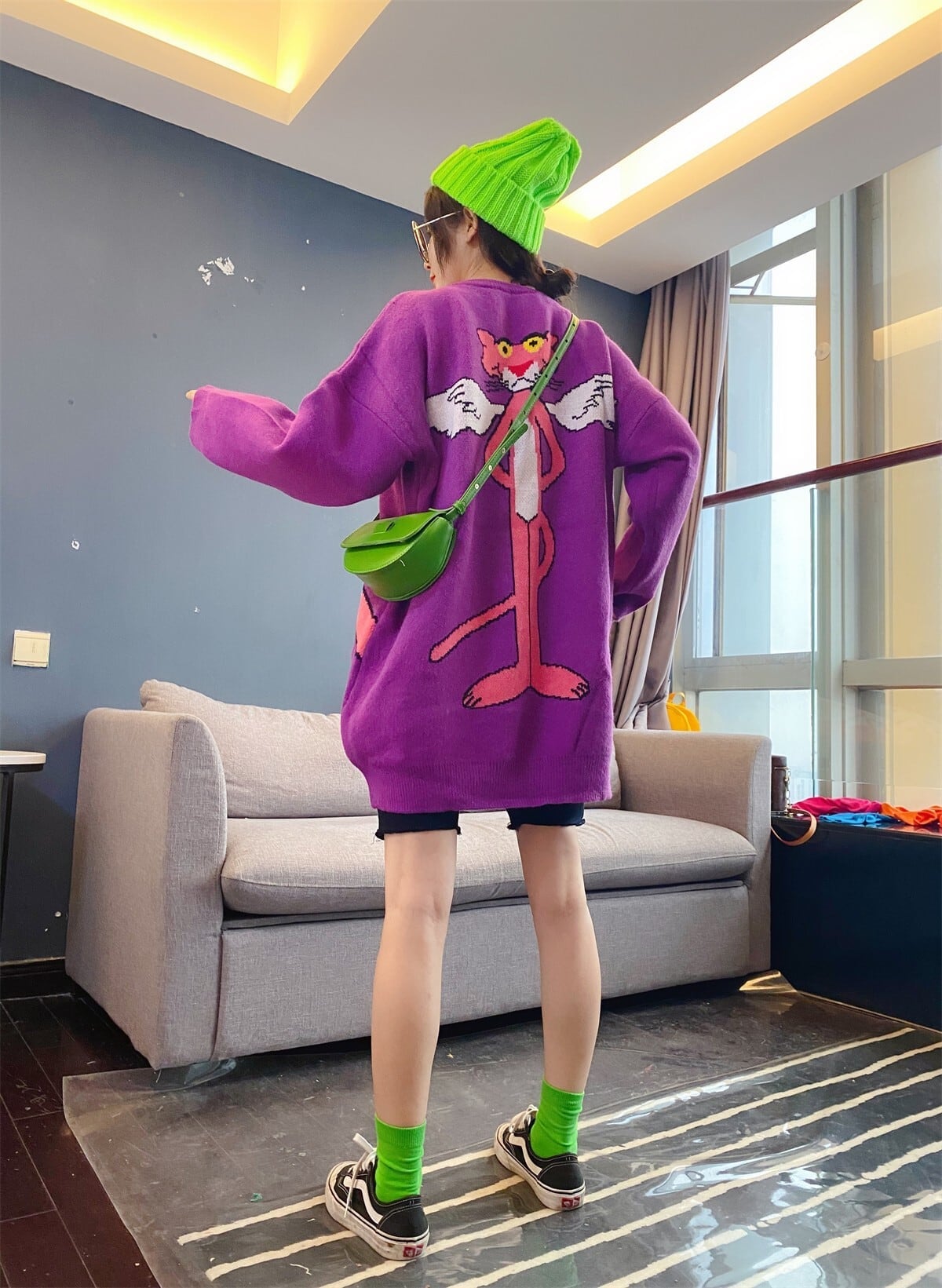 絶対流行  個性派 上質セーターE-5809