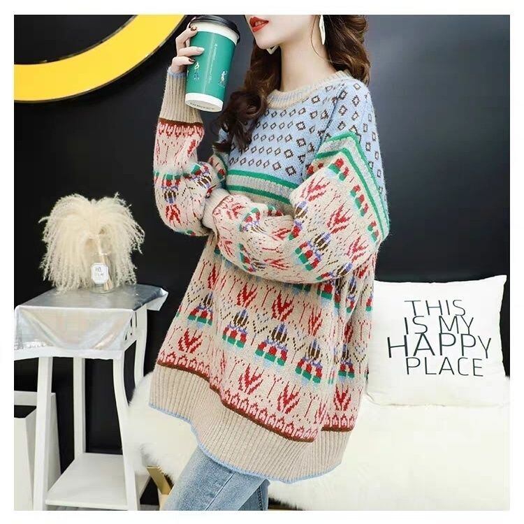 都市ファッショ オシャレ デザイン   スタイルアップ  カジュアル ニットトップスiEf-10670