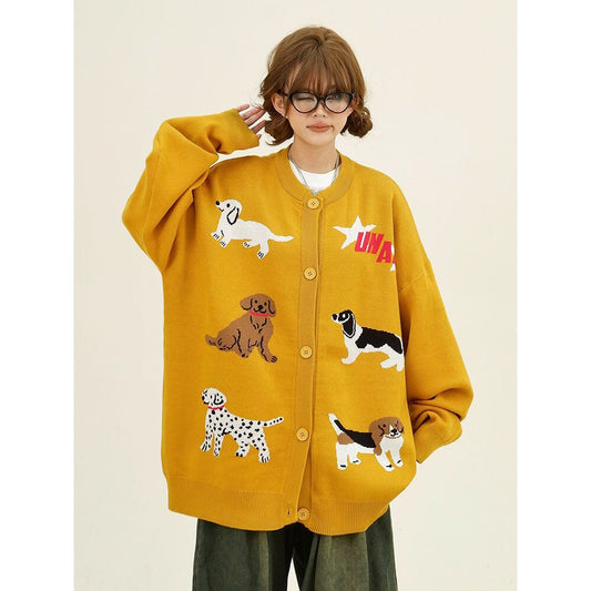 大活躍 高見えデザイン 着回し力抜群 キュート ファッション 2色選択 ニットトップスE-9759