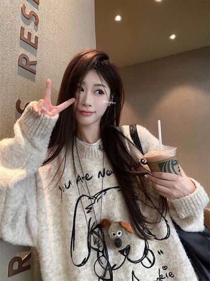 主役級の存在感！絶対欲しい 肌触り抜群 高見えデザイン ニットトップスE-9914