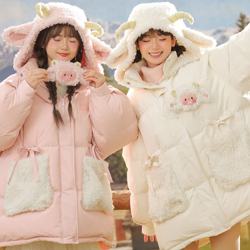 絶対欲しい 大人可愛い 柔らかくて優しい印象 ダウンジャケット E-10067