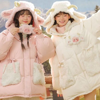 絶対欲しい 大人可愛い 柔らかくて優しい印象 ダウンジャケット E-10067