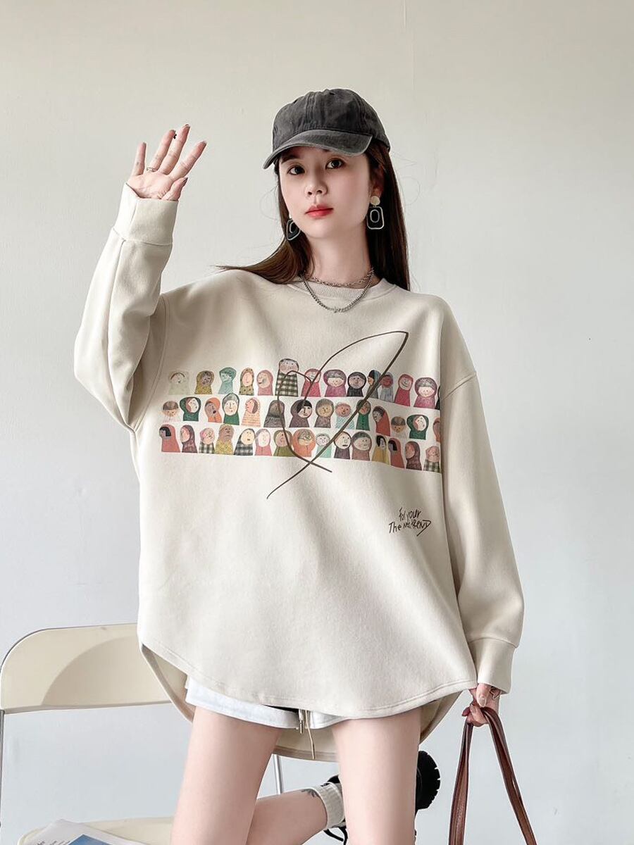 着回し力抜群 Eweet系可愛い オシャレデザイン スウェットE-10565