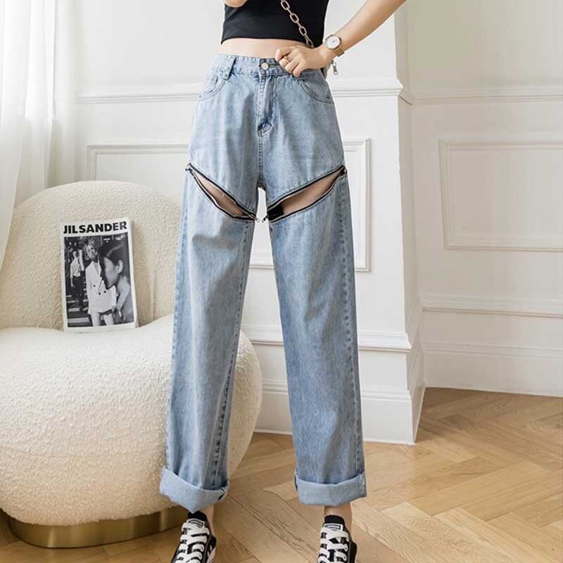 ゆったり感アップ ハイウエスト 一目惚れ パンツ ボトムスE-1990