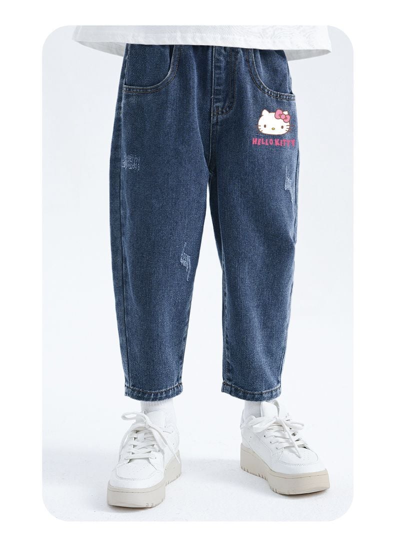 着回し力抜群 売り切れ必至 プラスベルベット 2色選択 デニム キッズ  パンツE-12302