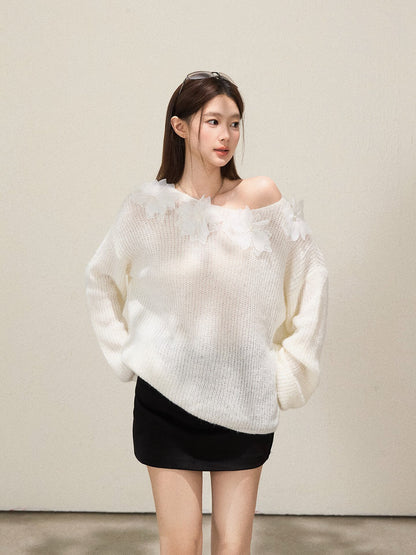 早い者勝ち 絶対欲しい 個性的なデザイン トレンドアイテム 2色選択 ニットセーター E-12191