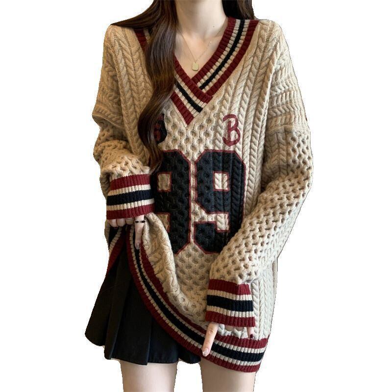 話題沸騰中 高見えデザイン 高級感溢れる 流行新作 目を奪われる ニットトップスE-9856