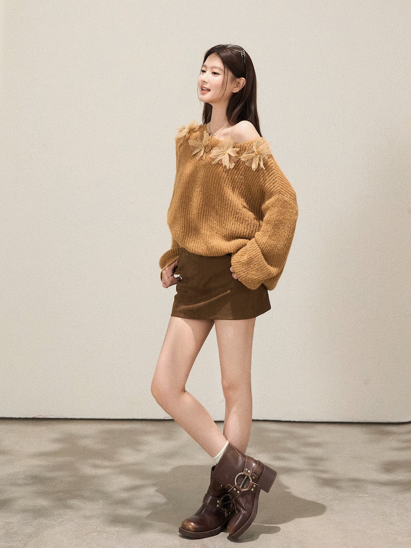 早い者勝ち 絶対欲しい 個性的なデザイン トレンドアイテム 2色選択 ニットセーター E-12191