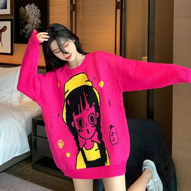 主役級の存在感！高見えデザイン  スタイルアップ ニットトップスE-9954