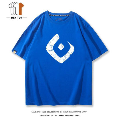 好感度UP  売れ筋   おすすめ プリントロゴ 半袖 Tシャツ-A2504