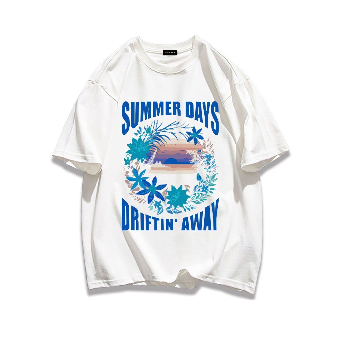 柔らかな肌触りで着心地も楽ちん アバンギャルド カジュアル プリント 全7色 半袖 Tシャツ E-9263