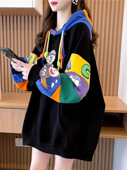 定番シンプル  柔らかくて優しい印象  カジュアル   2色 パーカー  E-12247