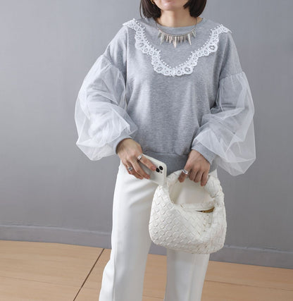 大人可愛い 早い者勝ち 絶対流行 カジュアル 2色選択 スウェットE-10974