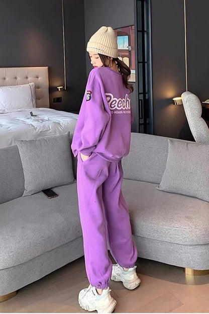 【裏起毛あり】人気爆発 長袖スウェットXパンツ 厚手 セットアップ全2色E-4712