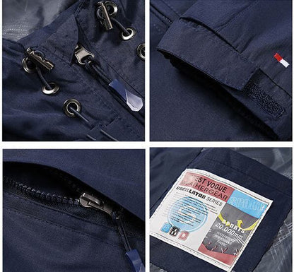 【人気商品再入荷】超人気 防寒 冬服 暖かい マウンテンジャケット 脱着可能ボアライナー付き 3way E-5452