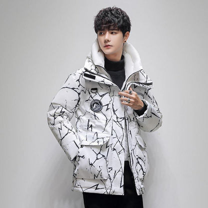 ファッション感満々 肌触り抜群 高見えデザイン 3色選択 ダウンジャケット E-9678