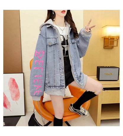 【裏起毛】絶対流行 ラムスキン ファッション デニムジャケットE-5703