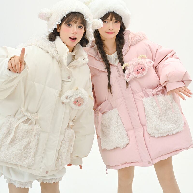 絶対欲しい 大人可愛い 柔らかくて優しい印象 ダウンジャケット E-10067