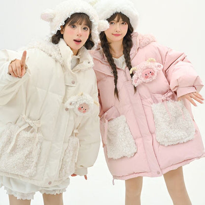 絶対欲しい 大人可愛い 柔らかくて優しい印象 ダウンジャケット E-10067