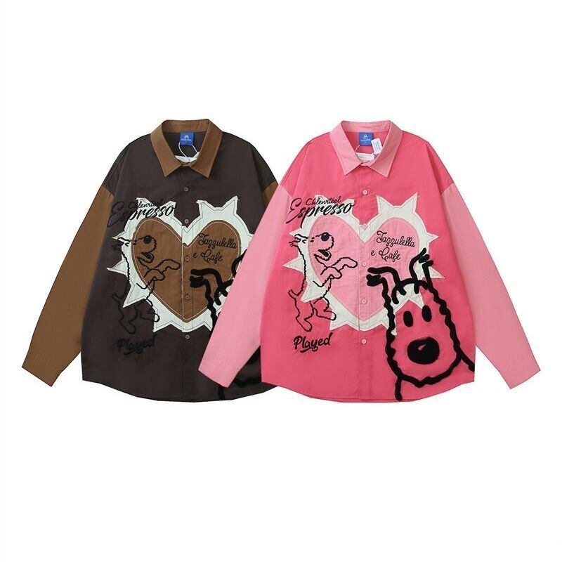 ベストセラーアイテム！ファッション感満々 切り替え アバンギャルド 2色選択 Tシャツ E-9506