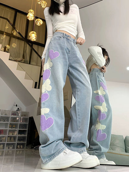 新商品 個性的なデザイン 話題沸騰中 着回し力抜群 デニム ワイドパンツE-9790