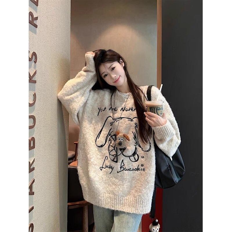 主役級の存在感！絶対欲しい 肌触り抜群 高見えデザイン ニットトップスE-9914