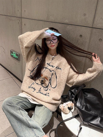 主役級の存在感！絶対欲しい 肌触り抜群 高見えデザイン ニットトップスE-9914