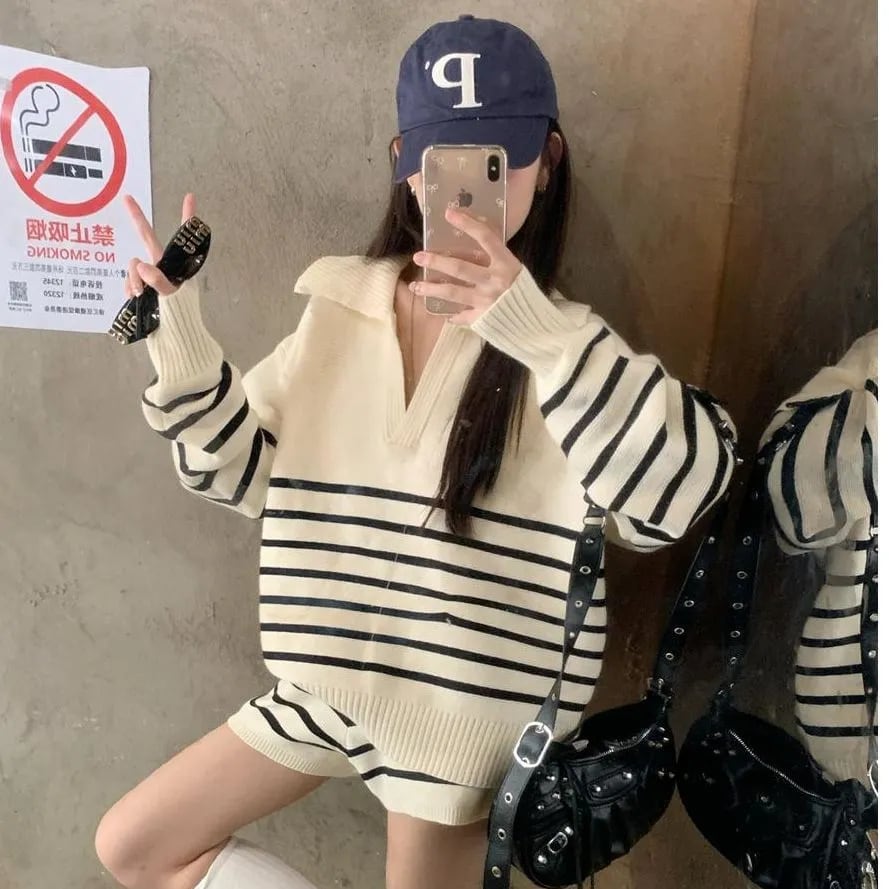 目を奪われる 切り替え スタイルアップ ジャケット＋ショートパンツ セットアップE-10916