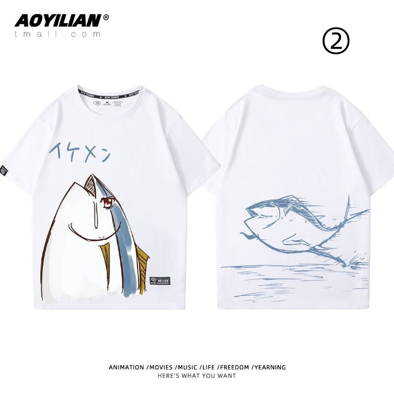 【人気ランキングNO.6】着回し力抜群　シンプル　おすすめ プリントロゴ 半袖 Tシャツ-A2632