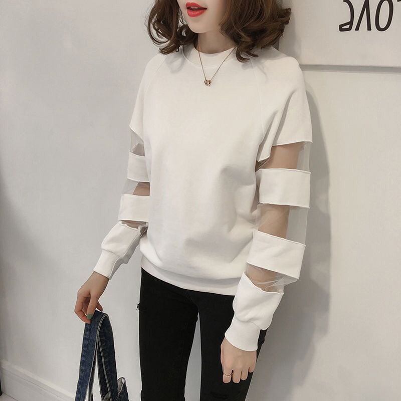 【人気商品再入荷】合わせやすい ラウンドネック デイリー 無地 切り替え スウェット パーカーE-2128