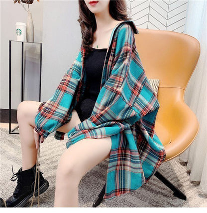 定番シンプル チェック柄 アクティブも綺麗も叶う シャツ E-9235