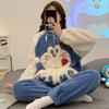 絶対欲しい 大人可愛い スタイルアップ効果抜群 肌触り抜群 サンゴフリース パジャマE-6847