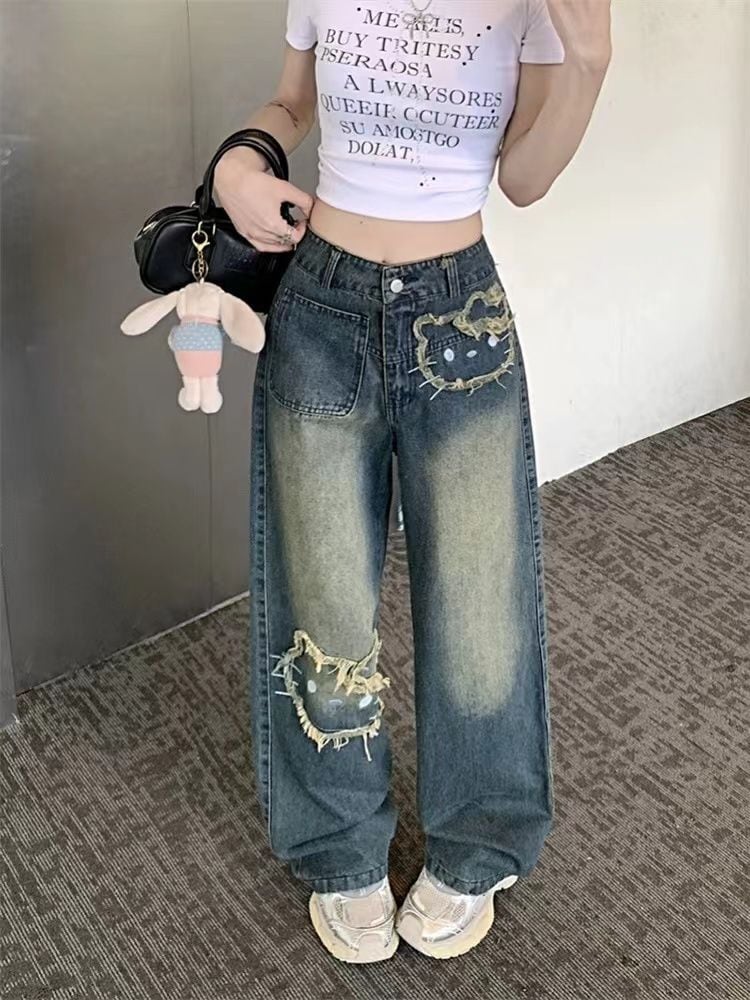 個性的なデザイン 話題沸騰中 着回し力抜群 デニム ワイドパンツE-12331