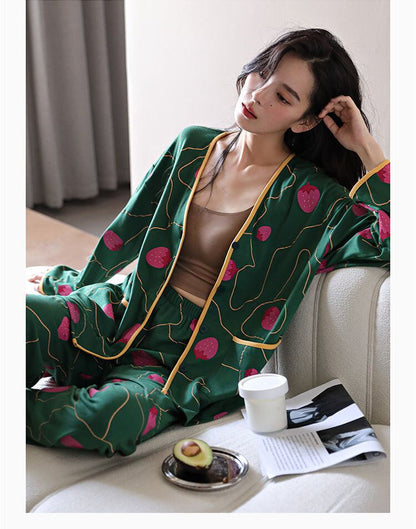 スタイルアップ 肌触り抜群 デザイン性抜群 パジャマ ルームウェア E-9485