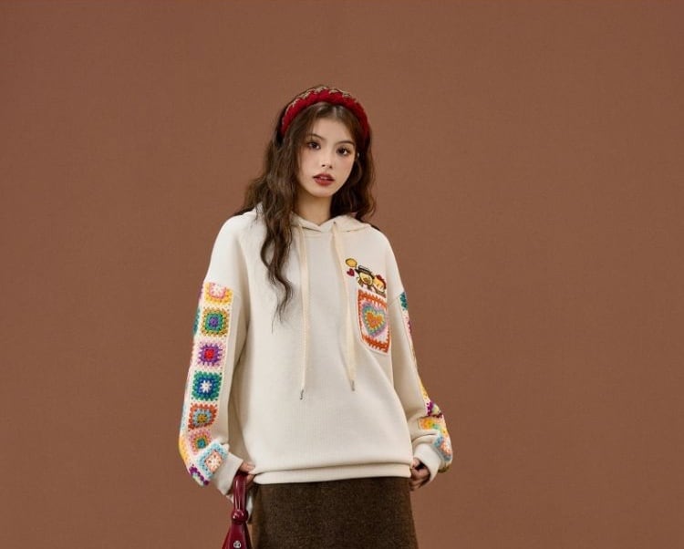 おすすめ 美人度アップ 個性的なデザイン トレンドアイテム  パーカー E-12300