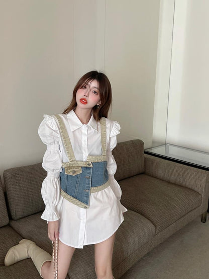 デニム デザイン 絶対欲しい 着心地良い カジュアル スウェットE-10785