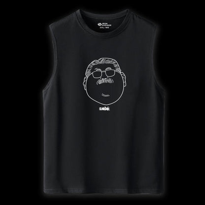 売れ筋　美人度アップ 　おすすめ プリントロゴ 袖なし Tシャツ-A2664