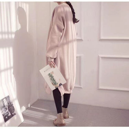 【裏起毛】絶対欲しい ファッション 新作 プラスベルベット 3色 長袖 ニット セーター E-10205