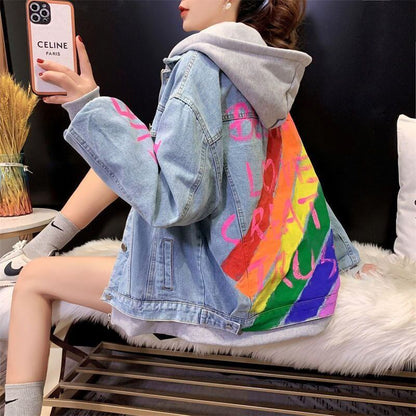 【裏起毛】絶対流行 ラムスキン ファッション デニムジャケットE-5703